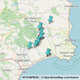 Mappa Via G. Garibaldi, 88838 Mesoraca KR, Italia (9.1175)