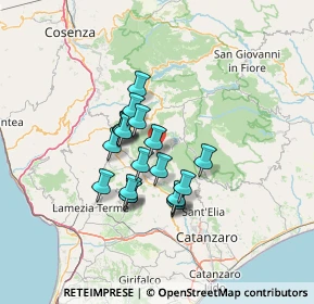 Mappa 87050 Panettieri CS, Italia (10.8515)