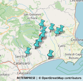 Mappa Via Aldo Moro, 88838 Mesoraca KR, Italia (10.4675)