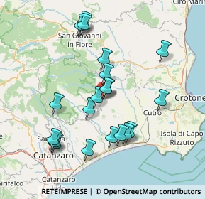 Mappa Via Aldo Moro, 88838 Mesoraca KR, Italia (15.89)