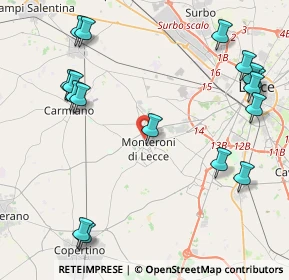 Mappa Via S. Giorgio, 73047 Monteroni di Lecce LE, Italia (5.74412)