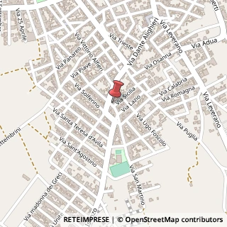 Mappa Via Sicilia, 1, 73010 Veglie, Lecce (Puglia)