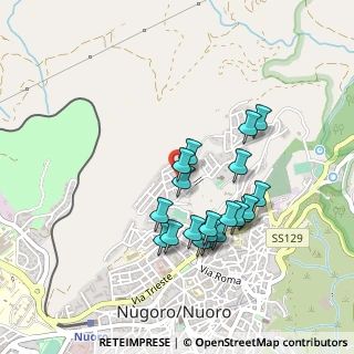 Mappa Via Carmelo Floris, 08100 Nuoro NU, Italia (0.4475)