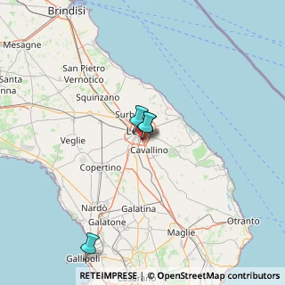 Mappa Frazione Castro Mediano-strada Provinciale Per, 73020 Cavallino LE, Italia (52.32889)