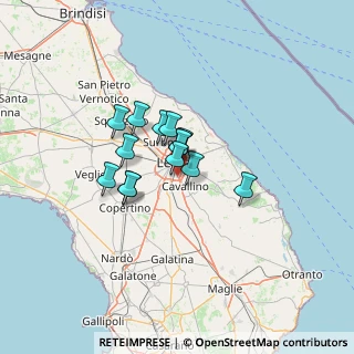 Mappa Frazione Castro Mediano-strada Provinciale Per, 73020 Cavallino LE, Italia (8.875)