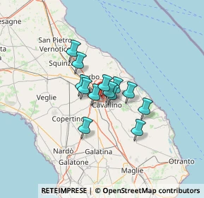 Mappa Frazione Castro Mediano-strada Provinciale Per, 73020 Cavallino LE, Italia (8.59077)