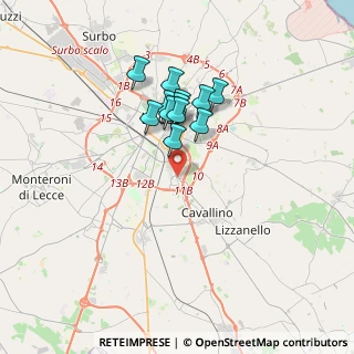 Mappa Frazione Castro Mediano-strada Provinciale Per, 73020 Cavallino LE, Italia (2.92)