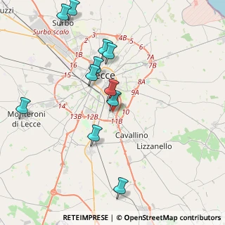 Mappa Frazione Castro Mediano-strada Provinciale Per, 73020 Cavallino LE, Italia (4.6)