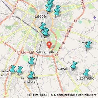 Mappa Frazione Castro Mediano-strada Provinciale Per, 73020 Cavallino LE, Italia (2.99688)