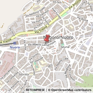 Mappa Via Alberto Lamarmora, 64, 08100 Nuoro, Nuoro (Sardegna)