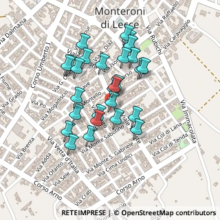 Mappa Viale Trieste, 73047 Monteroni di Lecce LE, Italia (0.2037)