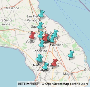 Mappa Viale Trieste, 73047 Monteroni di Lecce LE, Italia (10.59533)