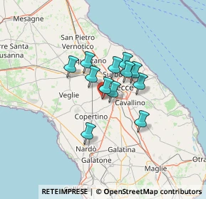 Mappa Viale Trieste, 73047 Monteroni di Lecce LE, Italia (9.31583)