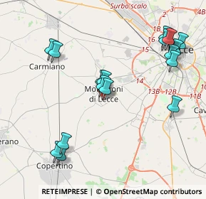 Mappa Viale Trieste, 73047 Monteroni di Lecce LE, Italia (4.79353)