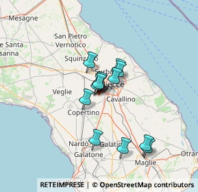 Mappa Via S. Pietro in Lama, 73047 Lecce LE, Italia (9.70429)