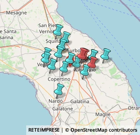 Mappa Via S. Pietro in Lama, 73047 Lecce LE, Italia (9.103)