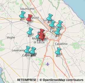 Mappa Via S. Pietro in Lama, 73047 Lecce LE, Italia (6.09933)