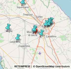 Mappa Via S. Pietro in Lama, 73047 Lecce LE, Italia (7.03727)