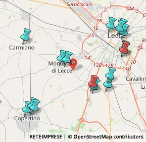 Mappa Via S. Pietro in Lama, 73047 Lecce LE, Italia (5.23063)