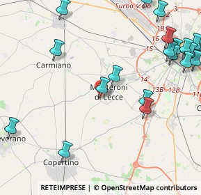 Mappa Via Monfalcone, 73047 Monteroni di Lecce LE, Italia (6.295)