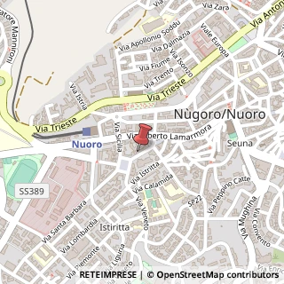 Mappa Via Veneto, 34, 08100 Nuoro, Nuoro (Sardegna)