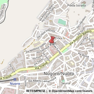 Mappa Via Dalmazia, 27, 08100 Nuoro, Nuoro (Sardegna)