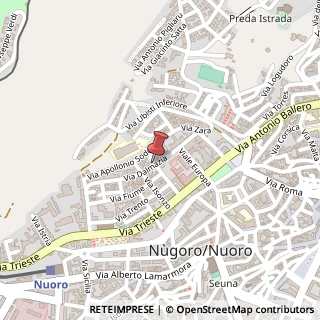 Mappa Via Dalmazia, 24, 08100 Nuoro, Nuoro (Sardegna)