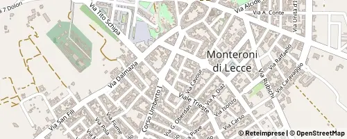 Mappa Monteroni di Lecce