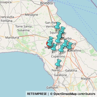 Mappa Veglie, 73010 Veglie LE, Italia (9.39)