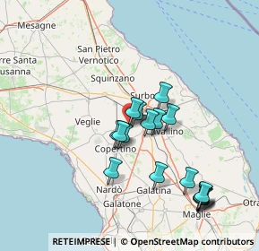Mappa Via Conti di Lecce, 73047 Monteroni di Lecce LE, Italia (14.86118)