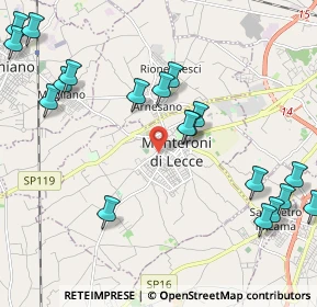 Mappa Via Dalmazia, 73047 Monteroni di Lecce LE, Italia (2.903)