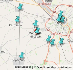 Mappa Via Raffaello, 73047 Monteroni di Lecce LE, Italia (4.49)