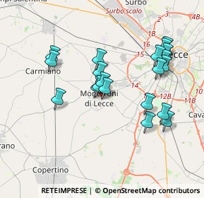 Mappa Via Raffaello, 73047 Monteroni di Lecce LE, Italia (3.8185)