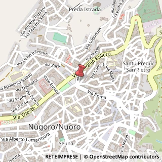 Mappa Piazza Italia, 16, 08100 Nuoro, Nuoro (Sardegna)