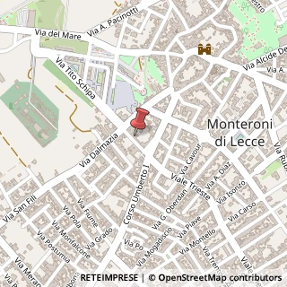 Mappa Via Conti di Lecce, 15, 73047 Monteroni di Lecce, Lecce (Puglia)