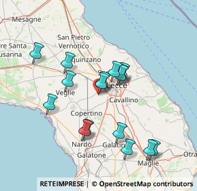 Mappa Via S. Francesco D'Assisi, 73047 Monteroni di Lecce LE, Italia (14.35813)