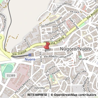 Mappa Via Attilio Deffenu, 115, 08100 Nuoro, Nuoro (Sardegna)