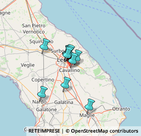 Mappa Strada Provinciale, 73023 Lizzanello LE, Italia (8.68)