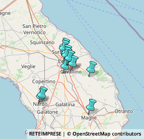 Mappa Strada Provinciale, 73023 Lizzanello LE, Italia (9.4975)