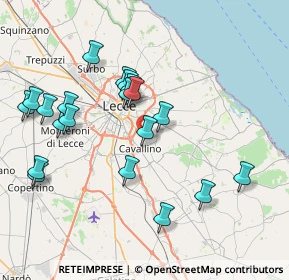 Mappa Strada Provinciale, 73023 Lizzanello LE, Italia (8.7495)