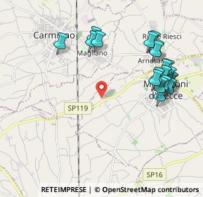 Mappa Via Provinciale Lecce - Porto Cesareo, 73047 Monteroni di Lecce LE, Italia (2.4445)