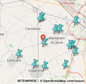 Mappa Via Provinciale Lecce - Porto Cesareo, 73047 Monteroni di Lecce LE, Italia (4.83385)