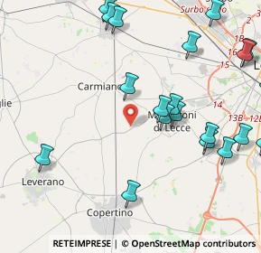 Mappa Via Provinciale Lecce - Porto Cesareo, 73047 Monteroni di Lecce LE, Italia (5.631)