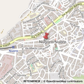 Mappa Via Attilio Deffenu, 68, 08100 Nuoro, Nuoro (Sardegna)