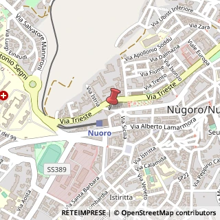 Mappa Via Brigata Sassari, 41, 08100 Nuoro, Nuoro (Sardegna)