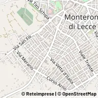 Kaart Monteroni di Lecce