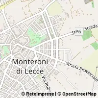 Karte Monteroni di Lecce
