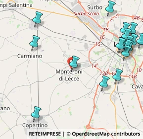 Mappa Via Giacomo Matteotti, 73047 Monteroni di Lecce LE, Italia (6.465)