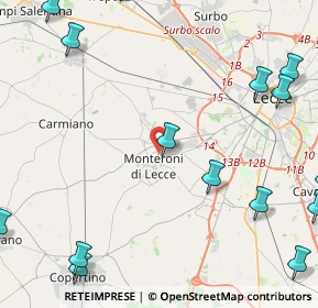 Mappa Via Giacomo Matteotti, 73047 Monteroni di Lecce LE, Italia (7.19667)