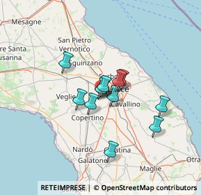 Mappa Via Giacomo Matteotti, 73047 Monteroni di Lecce LE, Italia (9.58167)